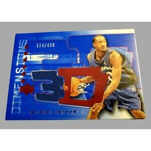 2004-05 Upper Deck GILBERT ARENAS  #3DS12 Triple Dimensions 3D Jersey Patch /499